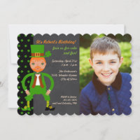 Geborenes Irish Birthday Party Foto Einladung