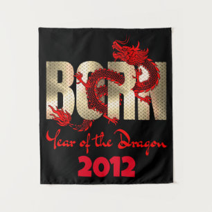 Geborenes Jahr des Drachen 2024, 2012, 2000, 1988 Wandteppich