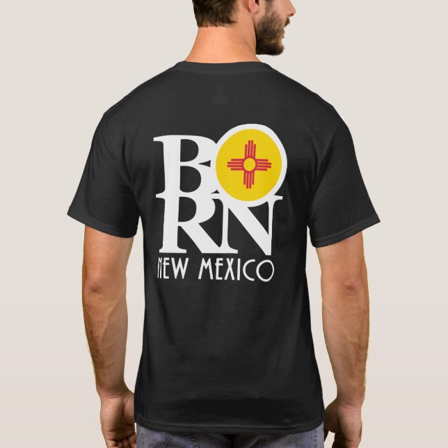 GEBORENES neues Mexiko T-Shirt (Rückseite)