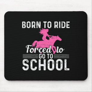 Geborenes Pferd gezwungen, zum Schulfreund zu gehe Mousepad