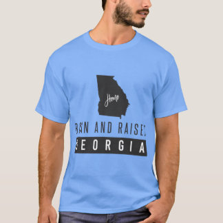 Geborenes und aufgezogenes Georgien T-Shirt