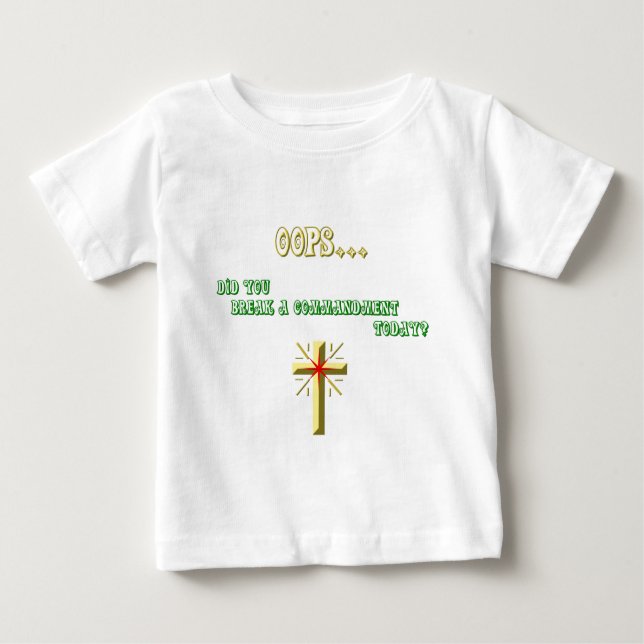 Gebot-Christliche Baby T-shirt (Vorderseite)