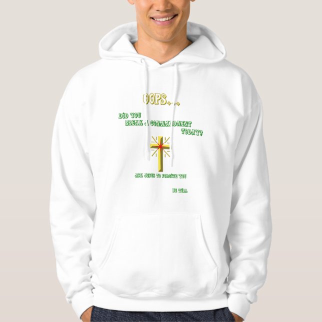 Gebot-Christliche Hoodie (Vorderseite)