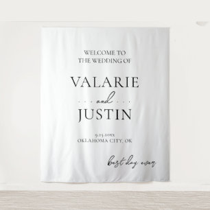 Gebot für Hochzeiten Extravaganter Schriftart Wandteppich