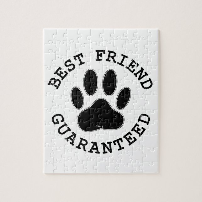 Geboten Hund Paw Bester Freund garantiert (Vertikal)