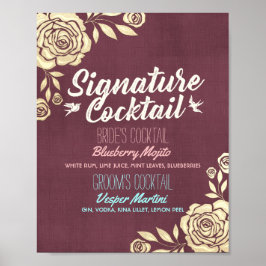 Gebotene goldene Rose - Geborgenes Menü Poster