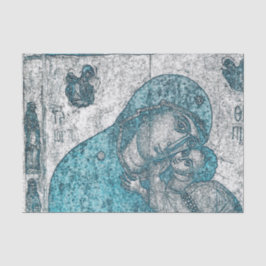 Gebotene Jungfrau Mary Baby Jesus Tissue Pap Seidenpapier
