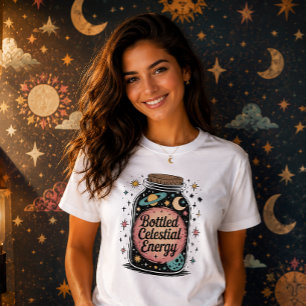 Gebottelte himmlische Energie Magisches MASON-Glas T-Shirt