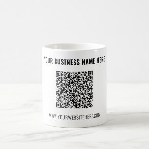 Gebrandeter Ihr QR-Code und Text Kaffeebecher Beis Kaffeetasse