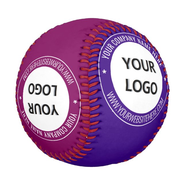 Gebrandetes Logo und Text Werbe-Baseball Baseball (Schrägansicht)