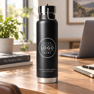 Gebrandetes Schwarzes Geschäfts-Logo Hydration Trinkflasche
