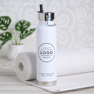 Gebrandetes weißes Geschäft-Logo Hydration Trinkflasche