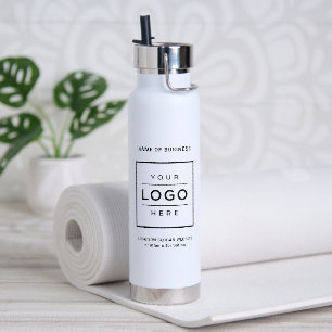 Gebrandetes Weißes Geschäft-Logo Wellness Trinkflasche