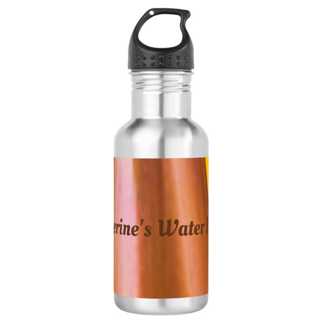 gebrannt edelstahlflasche (Vorderseite)