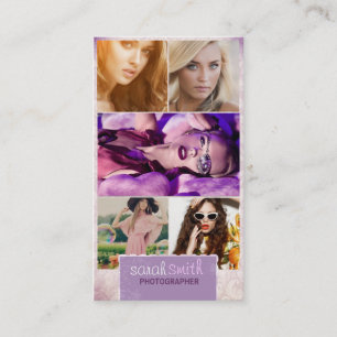 Gebrannte Bild-Visitenkarte der Rand-fünf: Flieder Visitenkarte