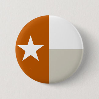 Gebrannter orange Texas-Flaggen-Knopf Button