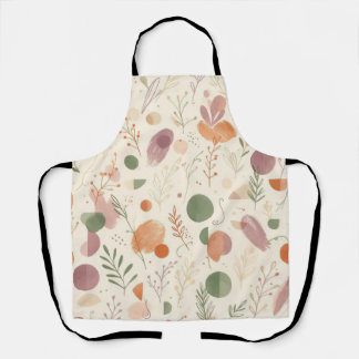 Gebrannter Terrakotta-Staub-Sage-Boho-Wüstenfarn-L Schürze