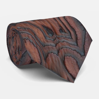 Gebrannter u. gebürsteter Woodgrain Krawatte