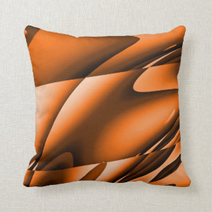 Gebranntes orange abstraktes modernes Throw-Kissen Kissen