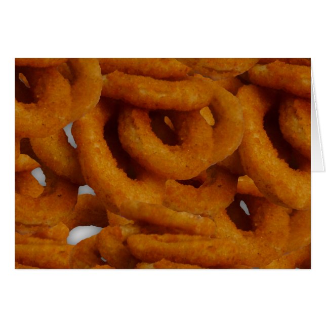 Gebratene goldene Zwiebel-Ring-Fotografie (Vorderseite (Horizontal))