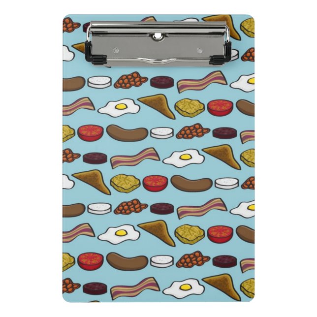 Gebratenes Frühstück Mini Klemmbrett (Vorderseite)