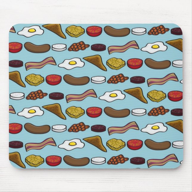 Gebratenes Frühstück Mousepad (Vorne)