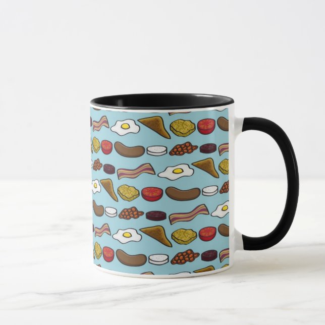 Gebratenes Frühstück Tasse (Rechts)