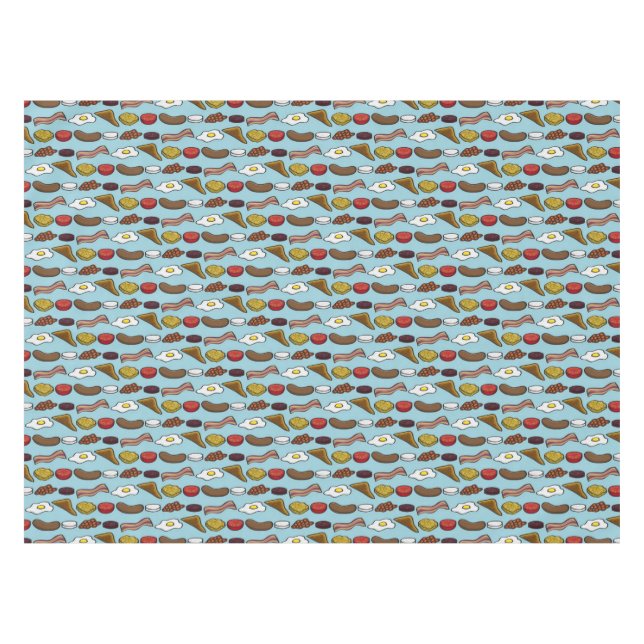 Gebratenes Frühstück Tischdecke (Vorderseite (Horizontal))