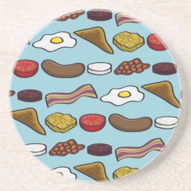 Gebratenes Frühstück Untersetzer (Vorne)