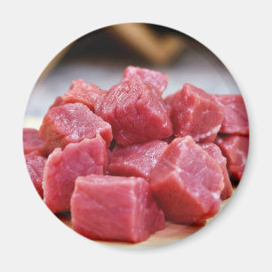 Gebratenes Schmelz-Nahrungsmittelabendessen bereit Magnet