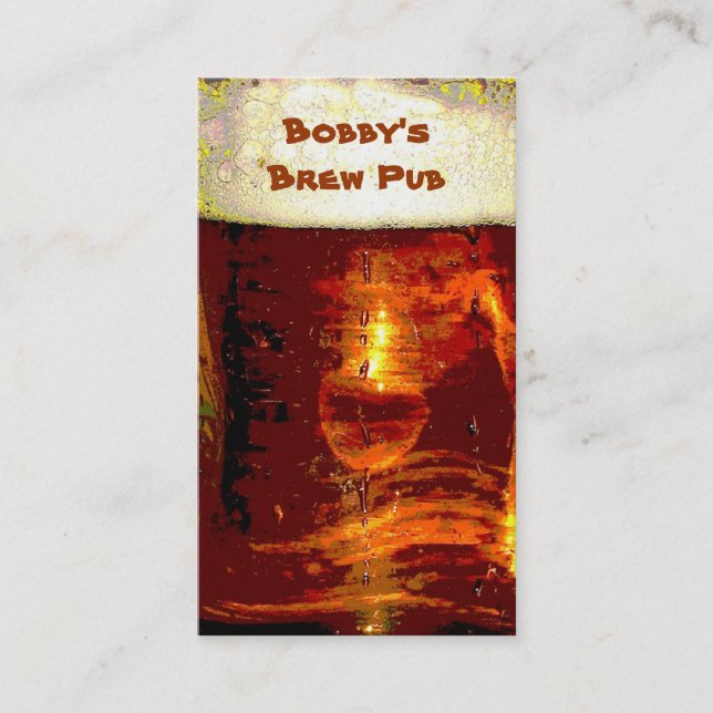 Gebräu-Kneipe Visitenkarte (Vorderseite)