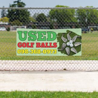 Gebrauchte Golf Balls Custom Banner