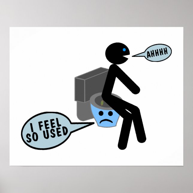 Gebrauchte Toilette Poster (Vorne)