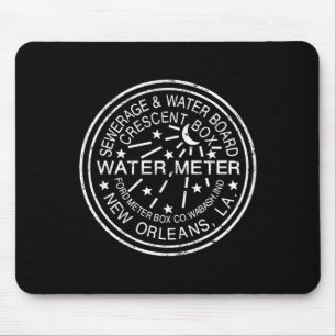 Gebrauchter Kanaldeckel aus New Orleans im Vintage Mousepad