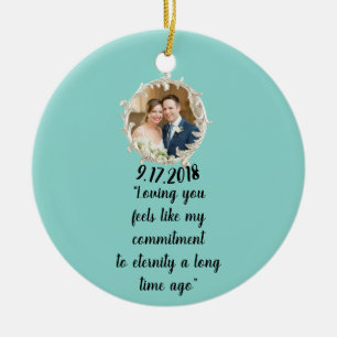 Gebrauchtes Hochzeitsdesign Keramik Ornament