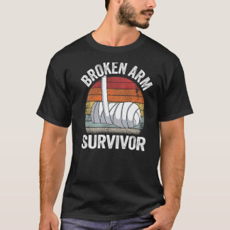 gebrochene Arm Survivor Erholung gebrochen Hand gu T-Shirt