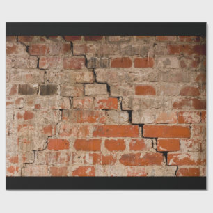 Gebrochene Backsteinmauer Geschenkpapier