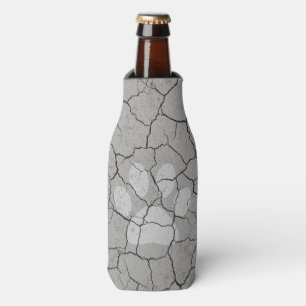 Gebrochene graue graue Tiertatzen-Druck-Flasche Flaschenkühler
