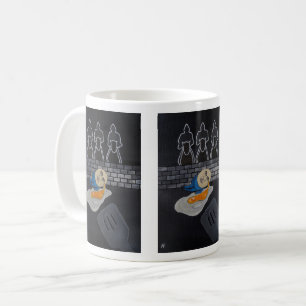 Gebrochene und dann gebratene Malerei von Alfred F Kaffeetasse
