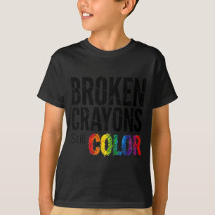 Gebrochene Wachsmalstifte färben Hemd Psychische G T-Shirt