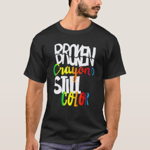 Gebrochene Wachsmalstifte färben immer noch - Bewu T-Shirt