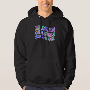 Gebrochene Wachsmalstifte färben weiterhin den Her Hoodie