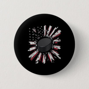 Gebrochene Wand Hockey Puck Power Burst Cool Sport Button