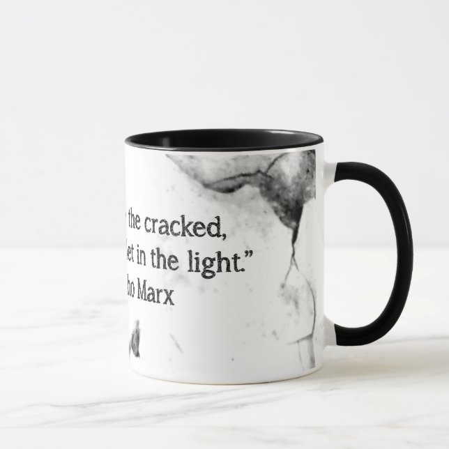 Gebrochene Zitat-Tasse Tasse (Rechts)