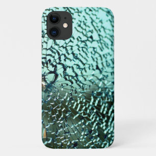 Gebrochenes Glas in Türkis Case-Mate iPhone Hülle