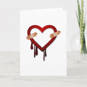 gebrochenes Herz Anti Valentinstag Feiertagskarte