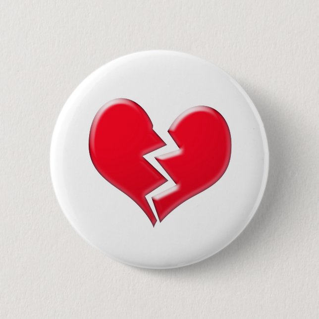gebrochenes Herz Button (Vorderseite)