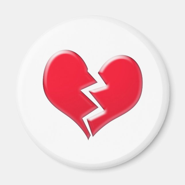 gebrochenes Herz Magnet (Vorne)