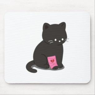 Gebrochenes Katzenherz Mousepad