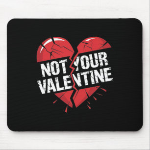 Gebrochenes rotes zerbrochenes Herz Grafik Nicht d Mousepad